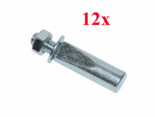 Crankspie universeel 9,5 mm - set van 12 stuks