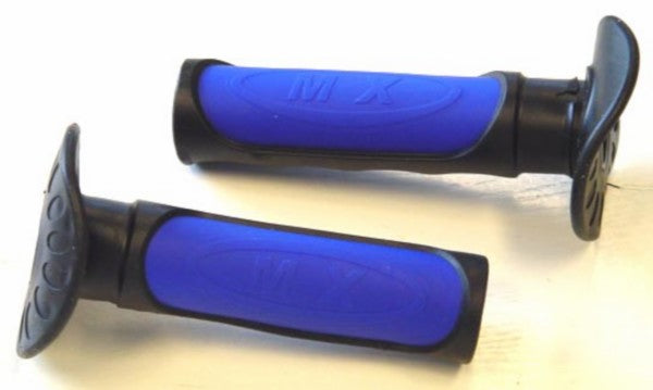 Handvatset DMP Progrip zwart/blauw voor Beta RR50, Derbi, Rieju, OTR