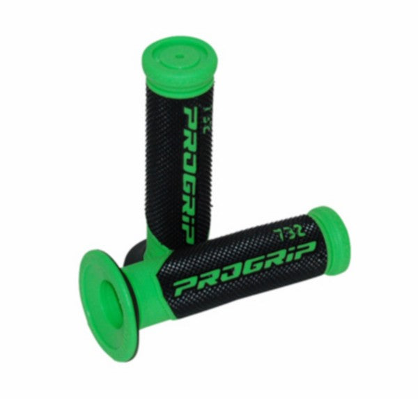 Progrip handvatset zwart/groen voor bromfiets en scooter