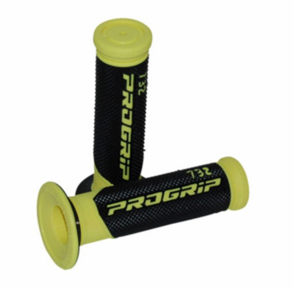 ProGrip handvatset zwart/geel voor bromfiets en scooter