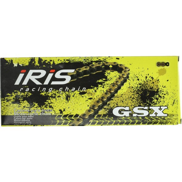 Iris ketting 420-1/4 GSX 128 schakels goud