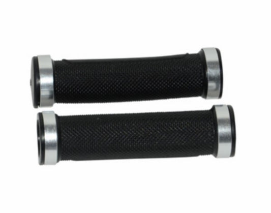 Handvatset DMP universeel zwart/chroom voor scooter/bromfiets