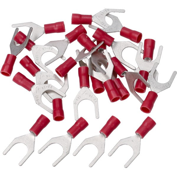Vorkkabelschoenen M8 rood 25 stuks
