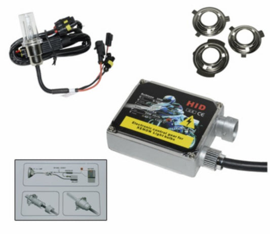 Xenon verlichtingsset DMP HID DC accu 8000K universeel