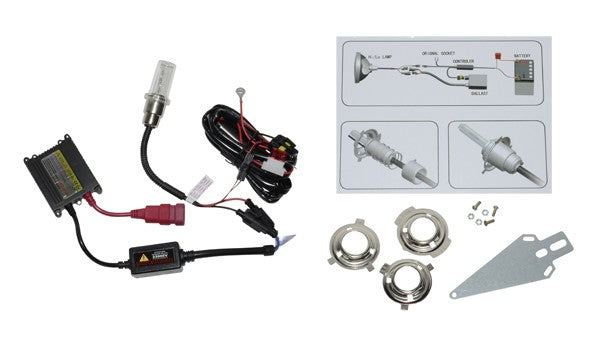 Xenon HID verlichtingsset DMP 6000K wisselstroom, niet voor Piaggio