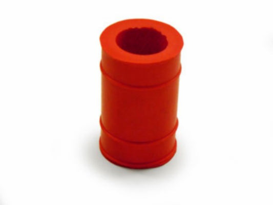 Rubber uitlaat nademper kort 22 mm rood bromfiets