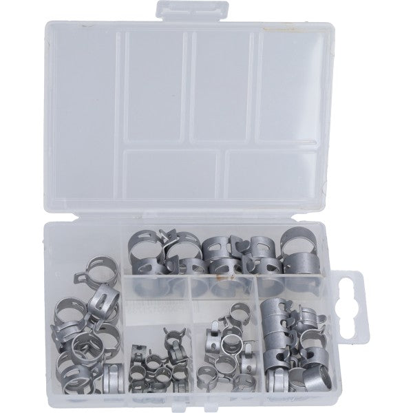 Benzineslang knijpklem assortiment 6 maten - DMP, 50 stuks