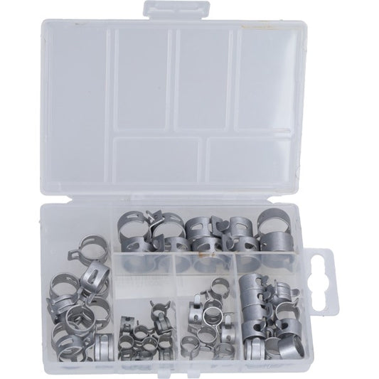 Benzineslang knijpklem assortiment 6 maten - DMP, 50 stuks