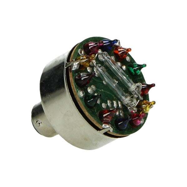 LED lamp 12V DMP BA15 dubbele flits multi-color