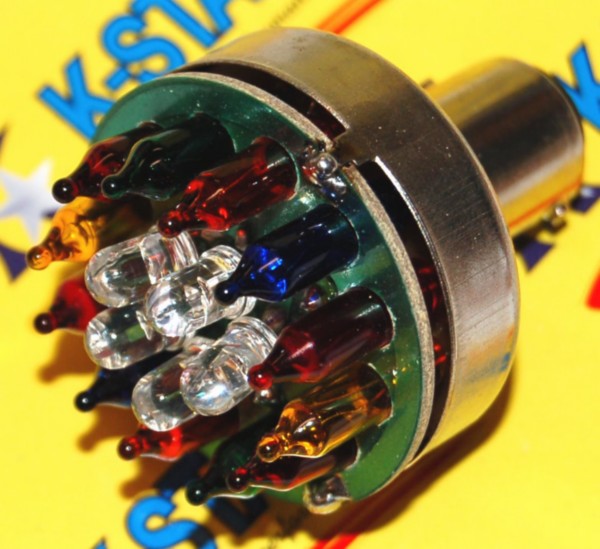 BA15 LED lamp 12V DMP multi-color