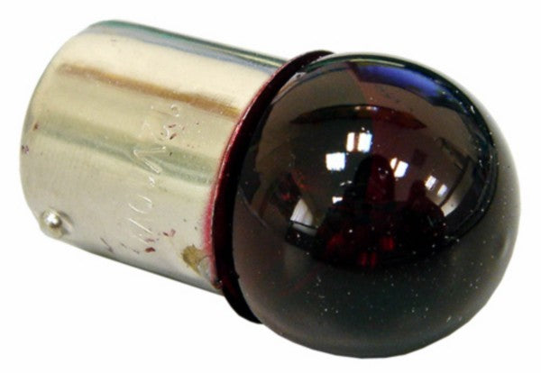 BA15s lamp 12V 10W rood