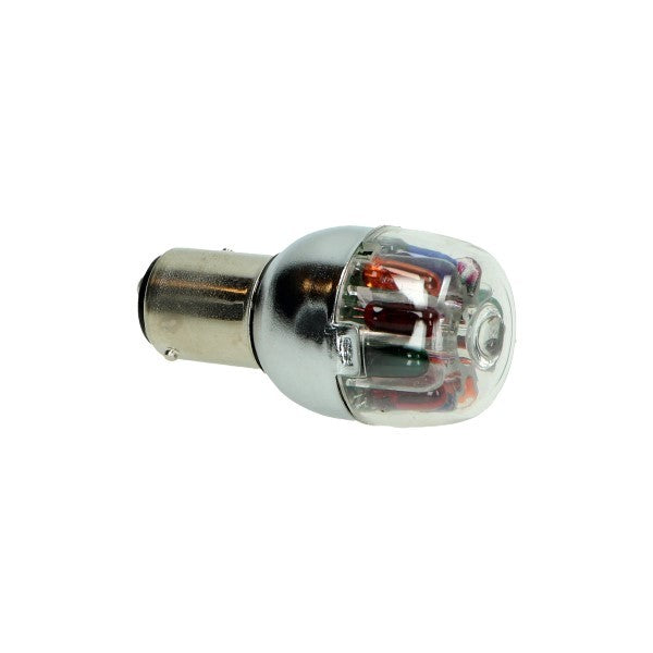 LED lamp 12V BA15s smal multi-color DMP