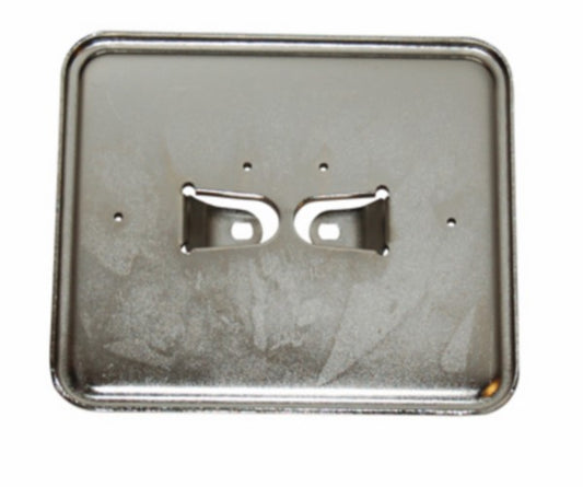 Kentekenplaathouder liggend metaal chroom NL 14,5x12,5 cm