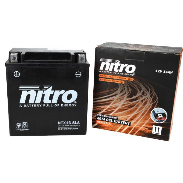 Accu Nitro NTX16/YTX16 SLA/GEL voor MP3