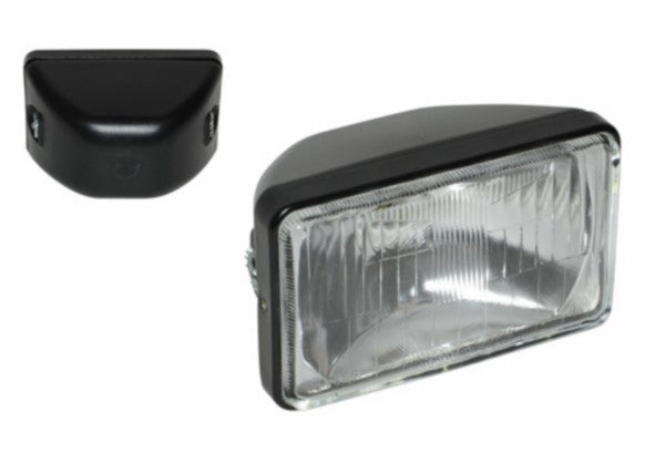 Koplamp Guia rechthoekig 160 mm zwart bromfiets