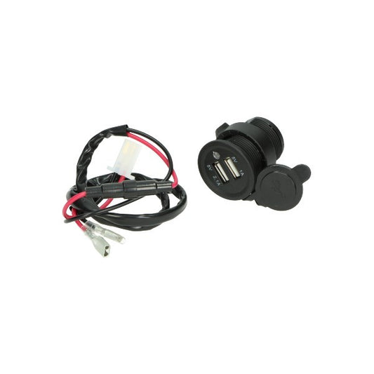12V dubbele USB inbouw oplader voor telefoon, motorfiets en scooter