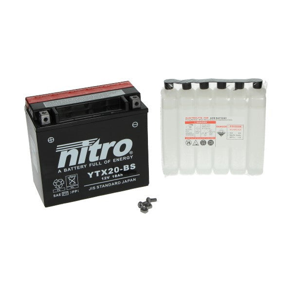 Motoraccu Nitro NTX20-BS/YTX20-BS