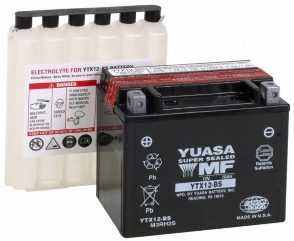 Yuasa YTX12-BS accu onderhoudsvrij o.a. Vespa GTS