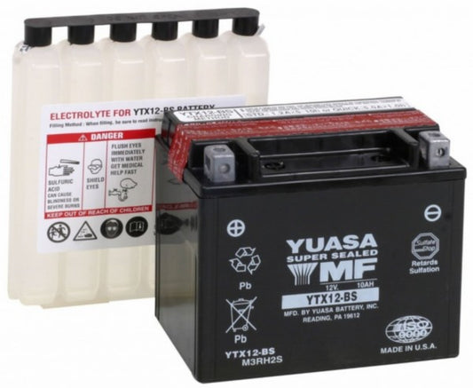 Yuasa YTX12-BS accu onderhoudsvrij o.a. Vespa GTS