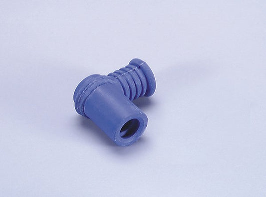 Polini bougiekap silicone kort haaks blauw 14mm 246.010.A