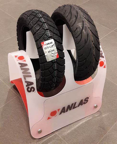 Anlas winkeldisplay voor banden - tweedelig