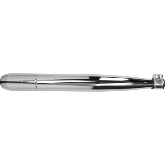 Uitlaat origineel model chroom 28 mm buiten 60 mm Hercules Sachs