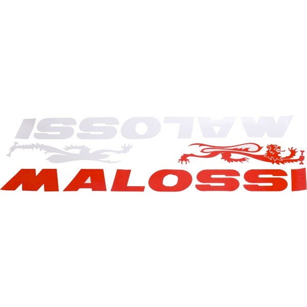 Malossi stickerset groot 60 x 13,5 cm wit/rood 9916852X