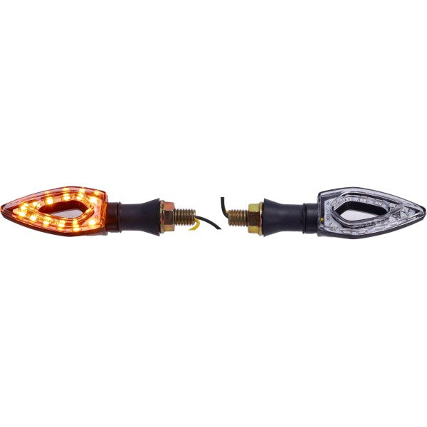 Knipperlichtset DMP LED mini 12 leds matrix verloop zwart