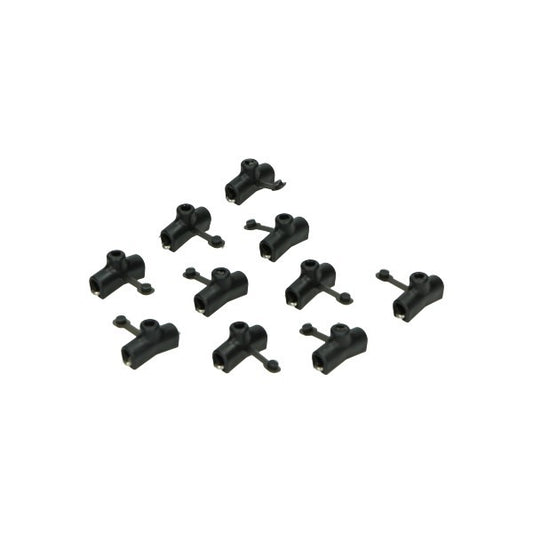 Smeernippel buitenkabel zwart | zakje 10 stuks