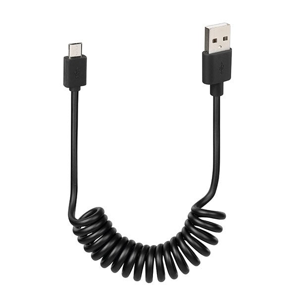 Micro USB oplaadkabel Lampa krulsnoer 1 m