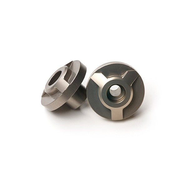 Yasuni stuurbalansgewichten set titanium CNC Pro Race 28,6 mm grijs
