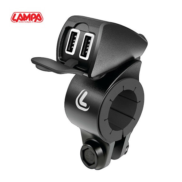 USB snellader stuur 12/24V Lampa Fix Trek 38828