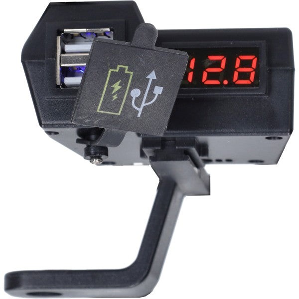 USB lader DMP 12V universeel 2-poorts met display