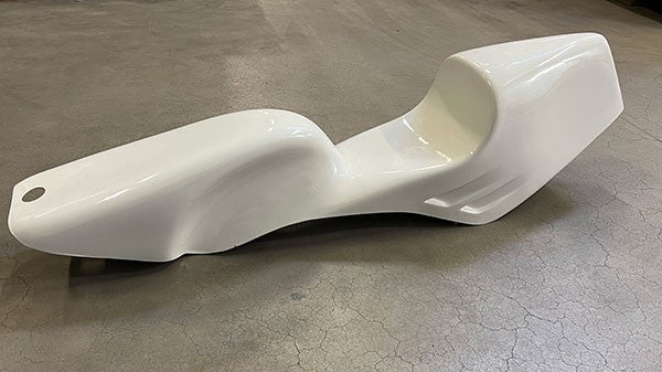 Tank/zitcombinatie race polyester voor Puch Maxi / Peugeot 103