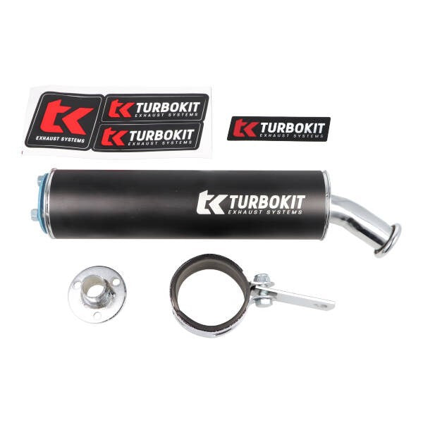 Nademper Turbokit universeel 60x225mm 3-bouts zwart