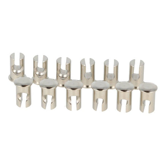 Haak-in nippels met kraag 8x15 mm - 100 stuks