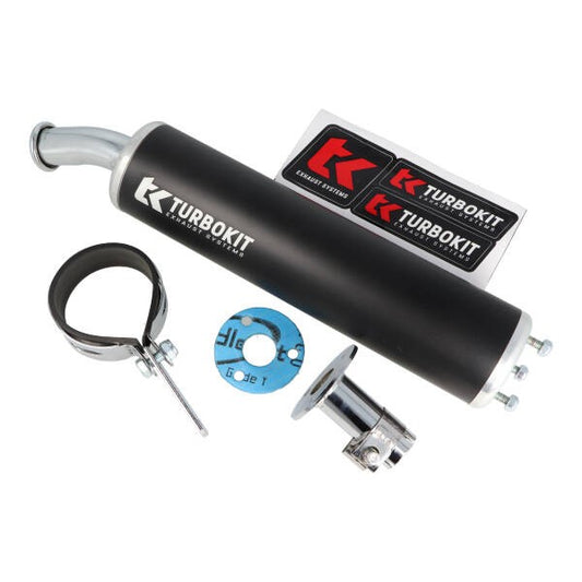 Turbokit uitlaatdemper los 3-bouts 70x270mm zwart