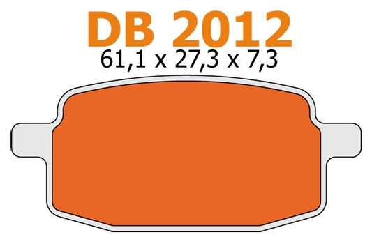 Remblokset Delta voor Arriva, Baotian, Big Max, BTC Old Classic, Dax, Monkey, Scorza, V-Clic DB2012