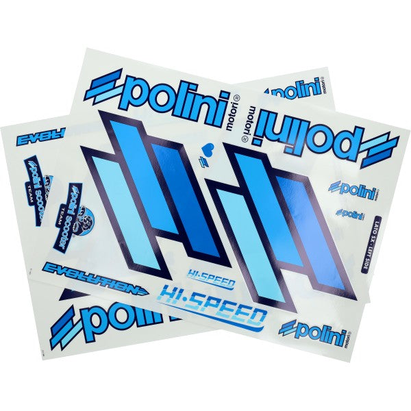 Polini Team stickervel blauw 48x34 cm 24-delig Zip SP 225.030
