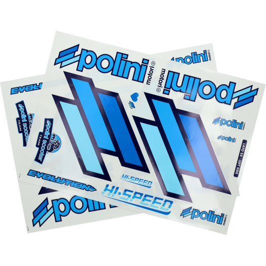 Polini Team stickervel blauw 48x34 cm 24-delig Zip SP 225.030