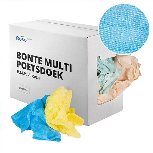 Werkplaats poetsdoek viscose/polyester 4 kg
