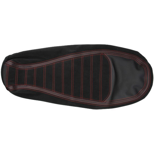 Buddydek Regia voor Segway E110/E125 zwart/carbon rood stiksel