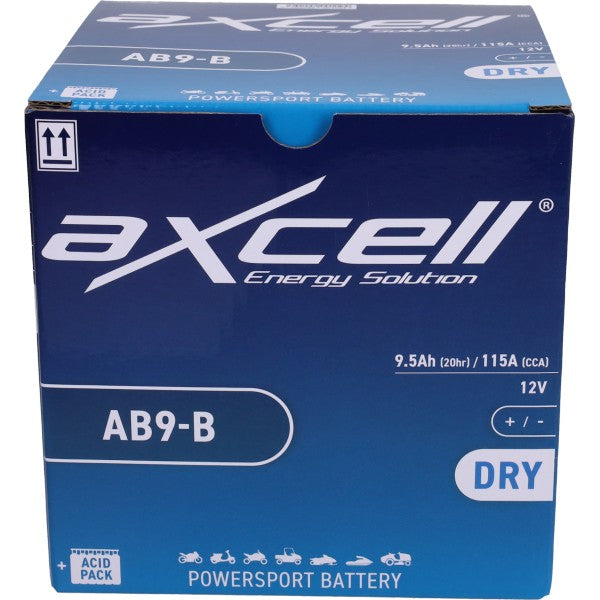 Accu Axcell AB9-B/YB9-B voor Fly 4T, Liberty 4T, Runner 125/180cc