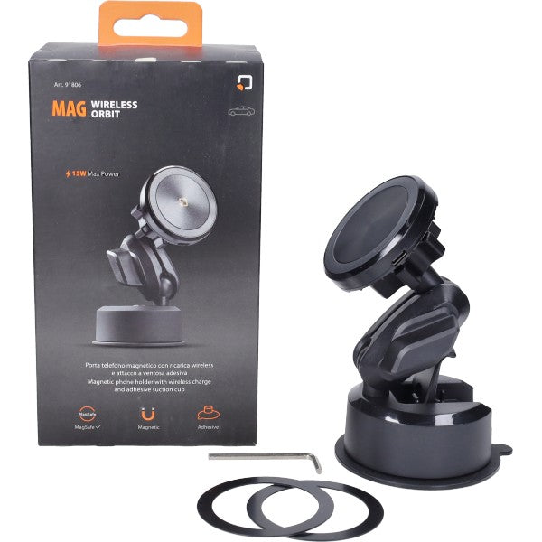 Telefoonhouder met draadloze oplader - Optiline Mag Wireless Orbit