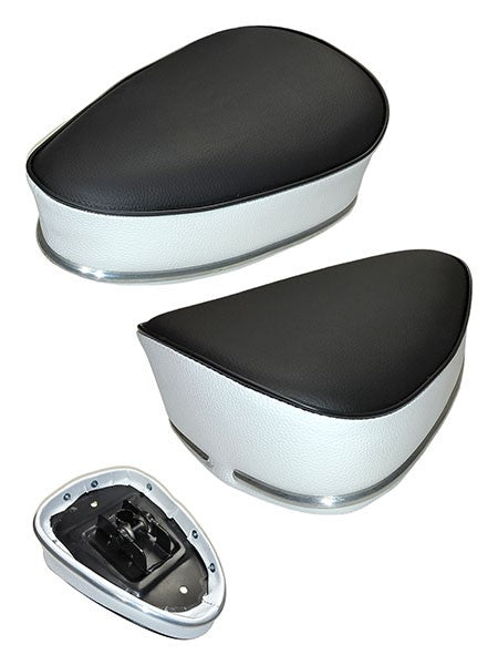 Oldtimer zadel Condor X30 zwart/wit | Made in EU