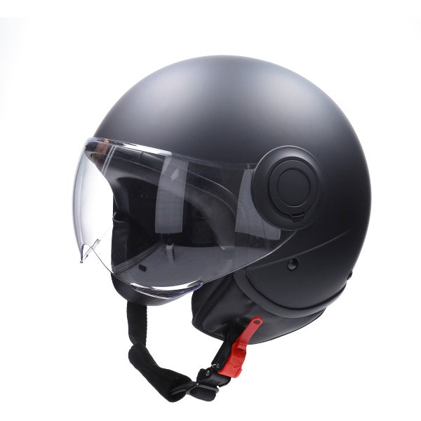 CAB demi-jet helm ECE 22.06 comfort XL matzwart
