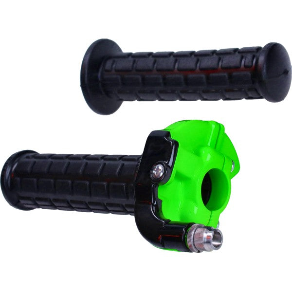 Gashendelset Lusito Speed haaks M84 groen fluor bromfiets/scooter