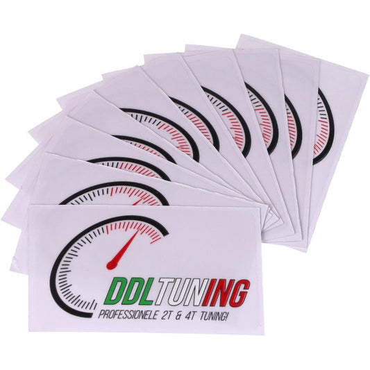 Sticker DDL 80 x 40 mm - 10 stuks