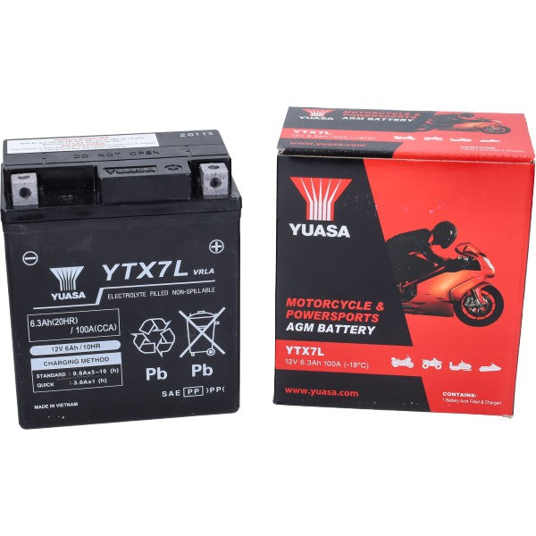 Yuasa YTX7L-SLA accu voor Liberty iGet, Sprint, Zip 4T, Primavera