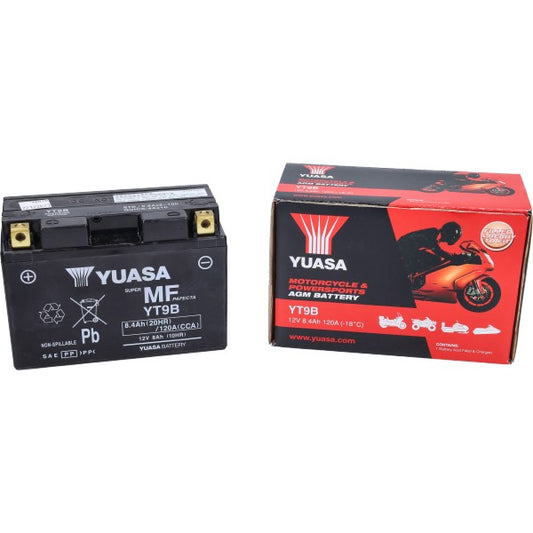 Yuasa YT9B SLA/GEL accu voor Fly 4T, Liberty 4T, LX 4T, Runner